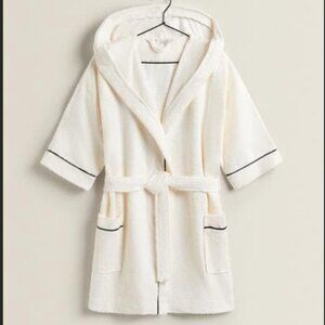 Zara SHORT BATHROBE WITH CONTRAST PIPING